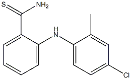 2-[(4-chloro-2-methylphenyl)amino]benzene-1-carbothioamide Struktur