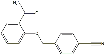 2-[(4-cyanobenzyl)oxy]benzamide Struktur