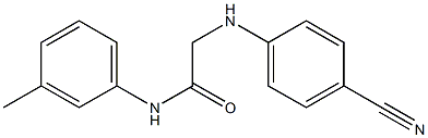 2-[(4-cyanophenyl)amino]-N-(3-methylphenyl)acetamide Struktur