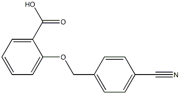 2-[(4-cyanophenyl)methoxy]benzoic acid Struktur