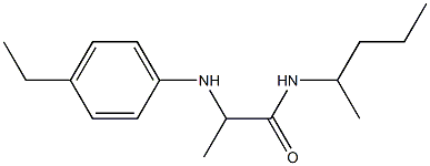 2-[(4-ethylphenyl)amino]-N-(pentan-2-yl)propanamide Struktur