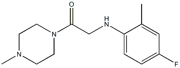 2-[(4-fluoro-2-methylphenyl)amino]-1-(4-methylpiperazin-1-yl)ethan-1-one Struktur