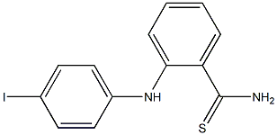 2-[(4-iodophenyl)amino]benzene-1-carbothioamide Struktur