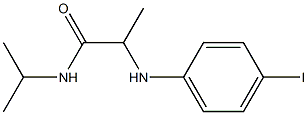 2-[(4-iodophenyl)amino]-N-(propan-2-yl)propanamide Struktur