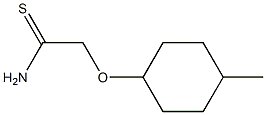 2-[(4-methylcyclohexyl)oxy]ethanethioamide Struktur