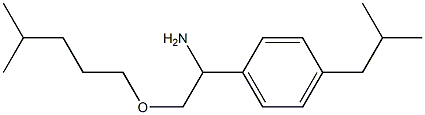 2-[(4-methylpentyl)oxy]-1-[4-(2-methylpropyl)phenyl]ethan-1-amine Struktur