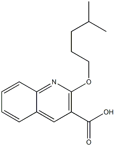 2-[(4-methylpentyl)oxy]quinoline-3-carboxylic acid Struktur