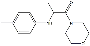 2-[(4-methylphenyl)amino]-1-(morpholin-4-yl)propan-1-one Struktur