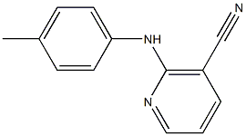 2-[(4-methylphenyl)amino]nicotinonitrile Struktur