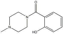 2-[(4-methylpiperazin-1-yl)carbonyl]phenol Struktur