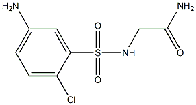 2-[(5-amino-2-chlorobenzene)sulfonamido]acetamide Struktur