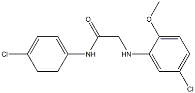 2-[(5-chloro-2-methoxyphenyl)amino]-N-(4-chlorophenyl)acetamide Struktur