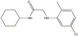 2-[(5-chloro-2-methylphenyl)amino]-N-cyclohexylacetamide Struktur