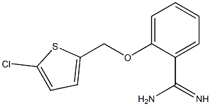 2-[(5-chlorothien-2-yl)methoxy]benzenecarboximidamide Struktur