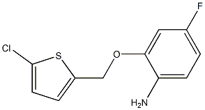 2-[(5-chlorothiophen-2-yl)methoxy]-4-fluoroaniline Struktur