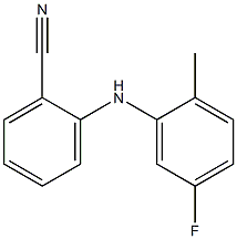 2-[(5-fluoro-2-methylphenyl)amino]benzonitrile Struktur