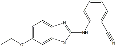 2-[(6-ethoxy-1,3-benzothiazol-2-yl)amino]benzonitrile Struktur