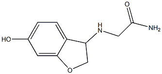 2-[(6-hydroxy-2,3-dihydro-1-benzofuran-3-yl)amino]acetamide Struktur