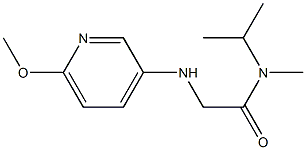 2-[(6-methoxypyridin-3-yl)amino]-N-methyl-N-(propan-2-yl)acetamide Struktur