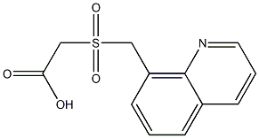 2-[(quinolin-8-ylmethane)sulfonyl]acetic acid Struktur