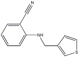 2-[(thiophen-3-ylmethyl)amino]benzonitrile Struktur