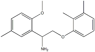 2-[1-amino-2-(2,3-dimethylphenoxy)ethyl]-1-methoxy-4-methylbenzene Struktur