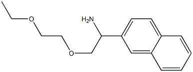 2-[1-amino-2-(2-ethoxyethoxy)ethyl]naphthalene Struktur