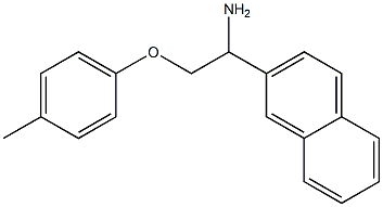 2-[1-amino-2-(4-methylphenoxy)ethyl]naphthalene Struktur