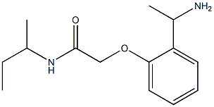 2-[2-(1-aminoethyl)phenoxy]-N-(sec-butyl)acetamide Struktur