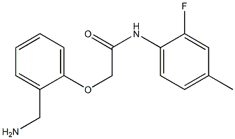 2-[2-(aminomethyl)phenoxy]-N-(2-fluoro-4-methylphenyl)acetamide Struktur