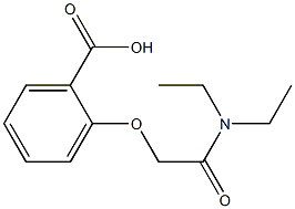 2-[2-(diethylamino)-2-oxoethoxy]benzoic acid Struktur