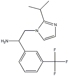 2-[2-(propan-2-yl)-1H-imidazol-1-yl]-1-[3-(trifluoromethyl)phenyl]ethan-1-amine Struktur