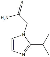 2-[2-(propan-2-yl)-1H-imidazol-1-yl]ethanethioamide Struktur