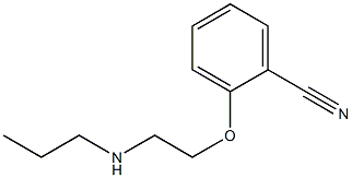 2-[2-(propylamino)ethoxy]benzonitrile Struktur