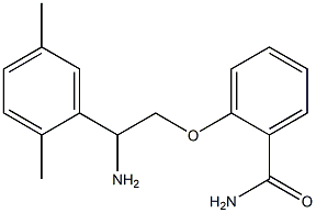 2-[2-amino-2-(2,5-dimethylphenyl)ethoxy]benzamide Struktur