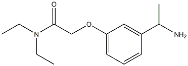 2-[3-(1-aminoethyl)phenoxy]-N,N-diethylacetamide Struktur