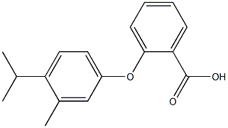 2-[3-methyl-4-(propan-2-yl)phenoxy]benzoic acid Struktur