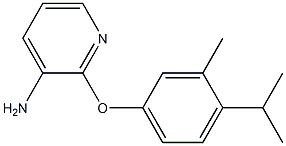 2-[3-methyl-4-(propan-2-yl)phenoxy]pyridin-3-amine Struktur