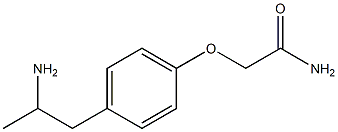 2-[4-(2-aminopropyl)phenoxy]acetamide Struktur