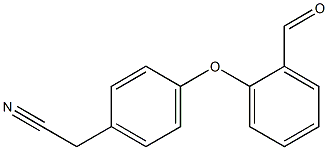 2-[4-(2-formylphenoxy)phenyl]acetonitrile Struktur