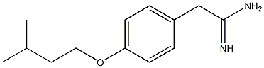 2-[4-(3-methylbutoxy)phenyl]ethanimidamide Struktur