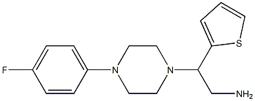 2-[4-(4-fluorophenyl)piperazin-1-yl]-2-(thiophen-2-yl)ethan-1-amine Struktur