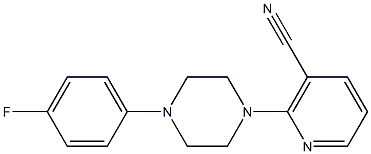 2-[4-(4-fluorophenyl)piperazin-1-yl]nicotinonitrile Struktur