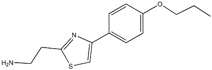 2-[4-(4-propoxyphenyl)-1,3-thiazol-2-yl]ethanamine Struktur