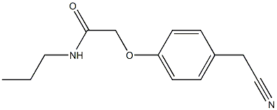 2-[4-(cyanomethyl)phenoxy]-N-propylacetamide Struktur