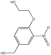 2-[4-(hydroxymethyl)-2-nitrophenoxy]ethan-1-ol Struktur