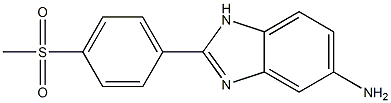 2-[4-(methylsulfonyl)phenyl]-1H-benzimidazol-5-amine Struktur