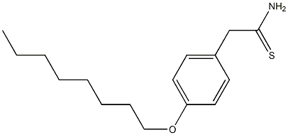 2-[4-(octyloxy)phenyl]ethanethioamide Struktur