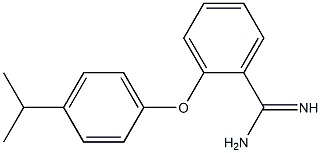 2-[4-(propan-2-yl)phenoxy]benzene-1-carboximidamide Struktur