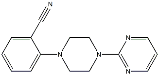 2-[4-(pyrimidin-2-yl)piperazin-1-yl]benzonitrile Struktur